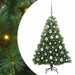 Brad de Crăciun artificial cu 150 LED Verde 120 cm PE și PVC - WALTI WALTI