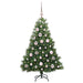 Brad de Crăciun artificial cu 150 LED Verde 120 cm PE și PVC - WALTI WALTI