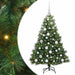 Brad de Crăciun artificial cu 150 LED Verde 120 cm PE și PVC - WALTI WALTI