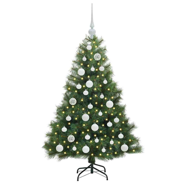 Brad de Crăciun artificial cu 150 LED Verde 120 cm PE și PVC - WALTI WALTI