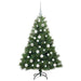 Brad de Crăciun artificial cu 150 LED Verde 120 cm PE și PVC - WALTI WALTI