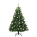 Brad de Crăciun artificial cu 150 LED Verde 120 cm PE și PVC - WALTI WALTI
