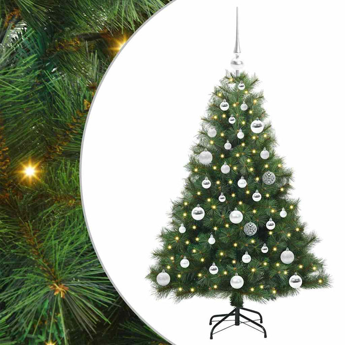 Brad de Crăciun artificial cu 150 LED Verde 120 cm PE și PVC - WALTI WALTI