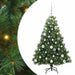 Brad de Crăciun artificial cu 150 LED Verde 120 cm PE și PVC - WALTI WALTI