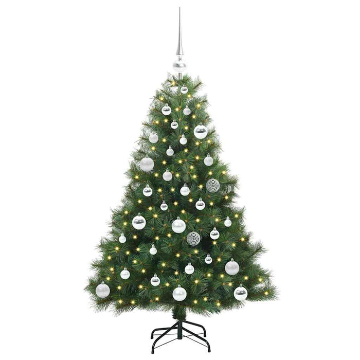 Brad de Crăciun artificial cu 150 LED Verde 120 cm PE și PVC - WALTI WALTI