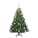 Brad de Crăciun artificial cu 150 LED Verde 120 cm PE și PVC - WALTI WALTI