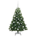 Brad de Crăciun artificial cu 150 LED Verde 120 cm PE și PVC - WALTI WALTI