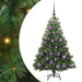 Brad de Crăciun artificial cu 150 LED Verde 120 cm PE și PVC - WALTI WALTI