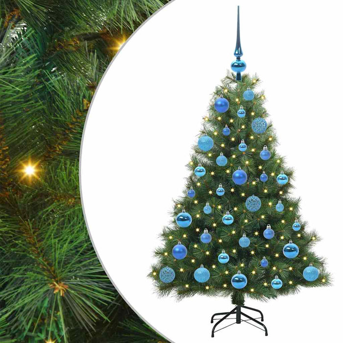 Brad de Crăciun artificial cu 150 LED Verde 120 cm PE și PVC - WALTI WALTI