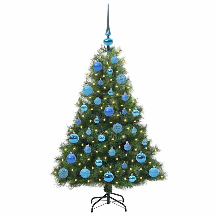 Brad de Crăciun artificial cu 150 LED Verde 120 cm PE și PVC - WALTI WALTI