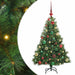 Brad de Crăciun artificial cu 150 LED Verde 120 cm PE și PVC - WALTI WALTI