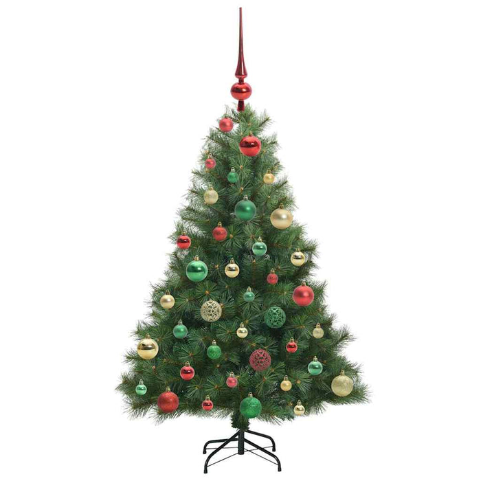 Brad de Crăciun artificial cu 150 LED Verde 120 cm PE și PVC - WALTI WALTI