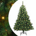 Brad de Crăciun artificial cu 150 LED Verde 150 cm PE și PVC - WALTI WALTI