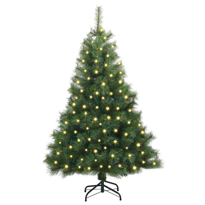 Brad de Crăciun artificial cu 150 LED Verde 150 cm PE și PVC - WALTI WALTI