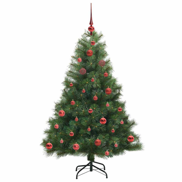 Brad de Crăciun artificial cu 150 LED Verde 150 cm PE și PVC - WALTI WALTI