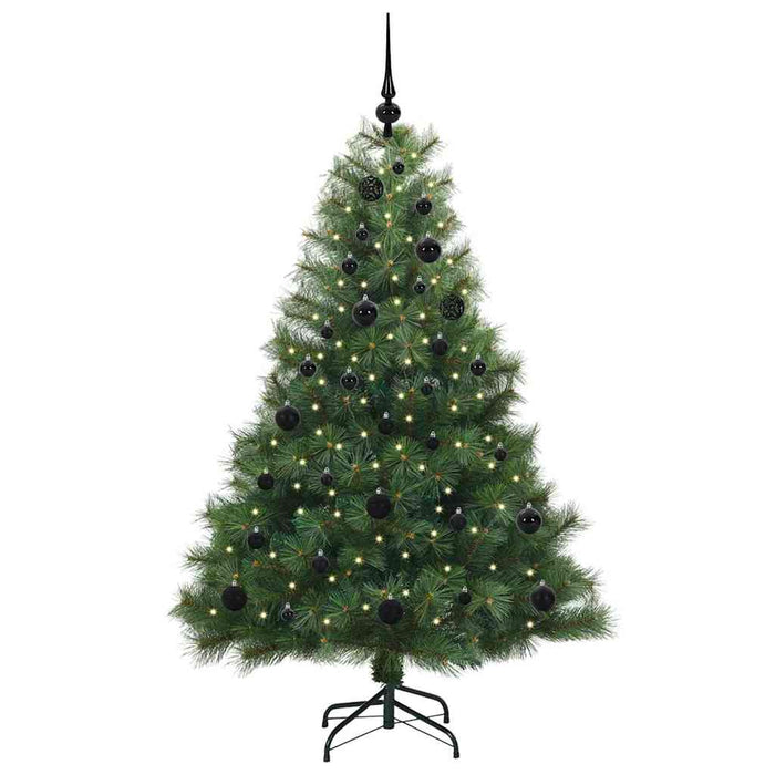 Brad de Crăciun artificial cu 150 LED Verde 150 cm PE și PVC - WALTI WALTI