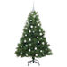 Brad de Crăciun artificial cu 150 LED Verde 150 cm PE și PVC - WALTI WALTI