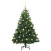 Brad de Crăciun artificial cu 150 LED Verde 150 cm PE și PVC - WALTI WALTI