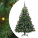 Brad de Crăciun artificial cu 150 LED Verde 150 cm PE și PVC - WALTI WALTI
