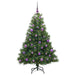Brad de Crăciun artificial cu 150 LED Verde 150 cm PE și PVC - WALTI WALTI