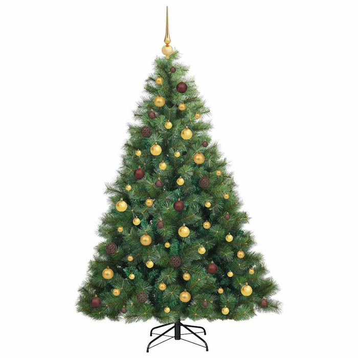 Brad de Crăciun artificial cu 300 LED Verde 180 cm PE și PVC WALTI