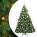 Brad de Crăciun artificial cu 300 LED Verde 180 cm PE și PVC - WALTI WALTI
