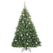 Brad de Crăciun artificial cu 300 LED Verde 180 cm PE și PVC - WALTI WALTI