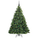 Brad de Crăciun artificial cu 300 LED Verde 180 cm PE și PVC - WALTI WALTI