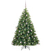 Brad de Crăciun artificial cu 300 LED Verde 180 cm PE și PVC - WALTI WALTI