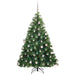 Brad de Crăciun artificial cu 300 LED Verde 180 cm PE și PVC - WALTI WALTI