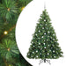 Brad de Crăciun artificial cu 300 LED Verde 180 cm PE și PVC - WALTI WALTI