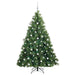 Brad de Crăciun artificial cu 300 LED Verde 180 cm PE și PVC - WALTI WALTI