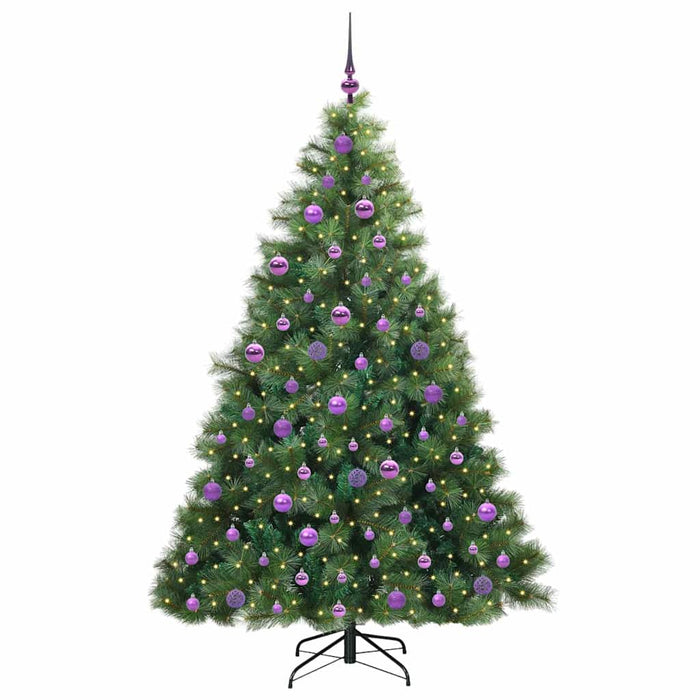 Brad de Crăciun artificial cu 300 LED Verde 180 cm PE și PVC - WALTI WALTI