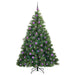Brad de Crăciun artificial cu 300 LED Verde 180 cm PE și PVC - WALTI WALTI
