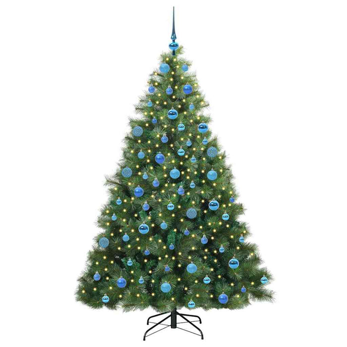 Brad de Crăciun artificial cu 300 LED Verde 180 cm PE și PVC - WALTI WALTI