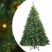 Brad de Crăciun artificial cu 300 LED Verde 210 cm PE și PVC - WALTI WALTI