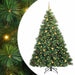 Brad de Crăciun artificial cu 300 LED Verde 210 cm PE și PVC - WALTI WALTI