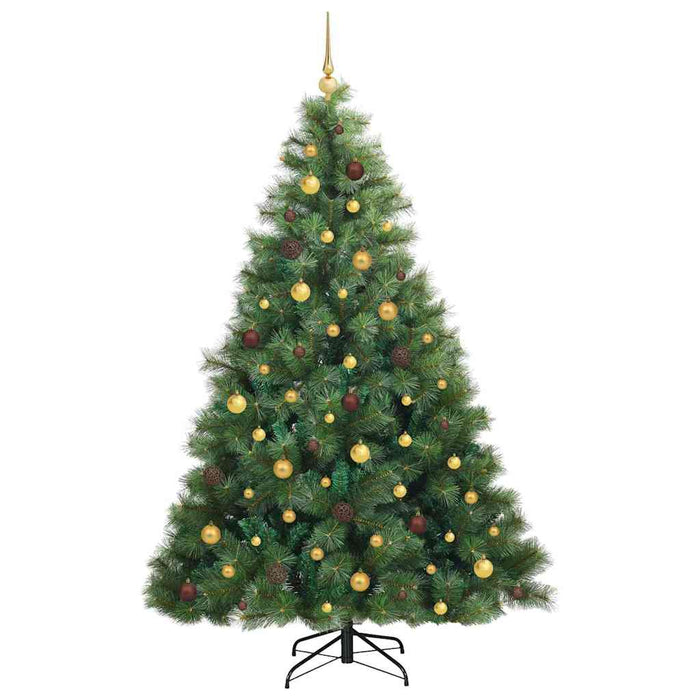 Brad de Crăciun artificial cu 300 LED Verde 210 cm PE și PVC - WALTI WALTI