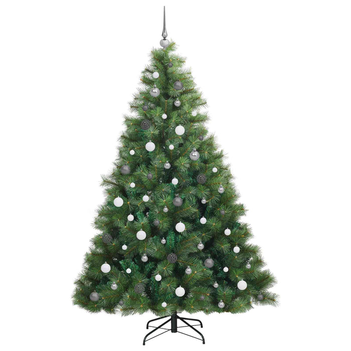 Brad de Crăciun artificial cu 300 LED Verde 210 cm PE și PVC WALTI
