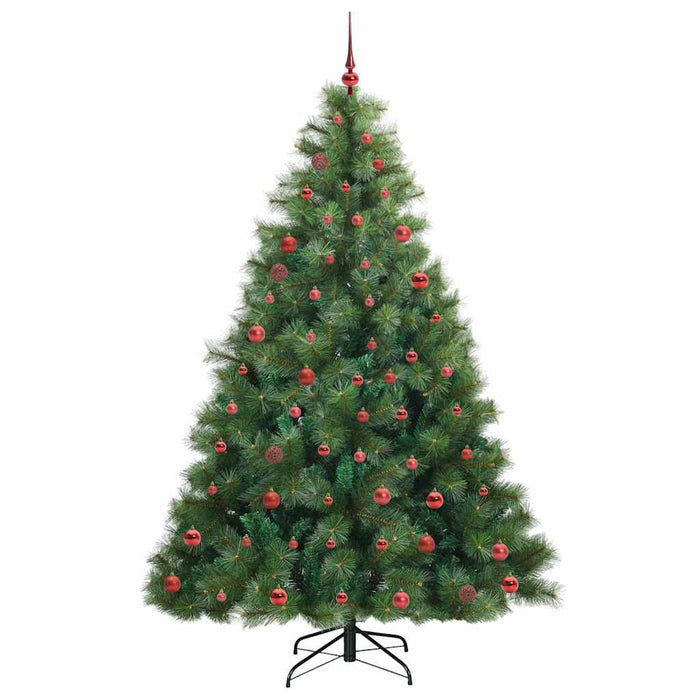 Brad de Crăciun artificial cu 300 LED Verde 210 cm PE și PVC - WALTI WALTI