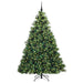 Brad de Crăciun artificial cu 300 LED Verde 210 cm PE și PVC - WALTI WALTI