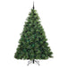 Brad de Crăciun artificial cu 300 LED Verde 210 cm PE și PVC - WALTI WALTI