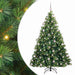 Brad de Crăciun artificial cu 300 LED Verde 210 cm PE și PVC - WALTI WALTI