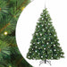 Brad de Crăciun artificial cu 300 LED Verde 210 cm PE și PVC - WALTI WALTI