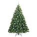 Brad de Crăciun artificial cu 300 LED Verde 210 cm PE și PVC - WALTI WALTI
