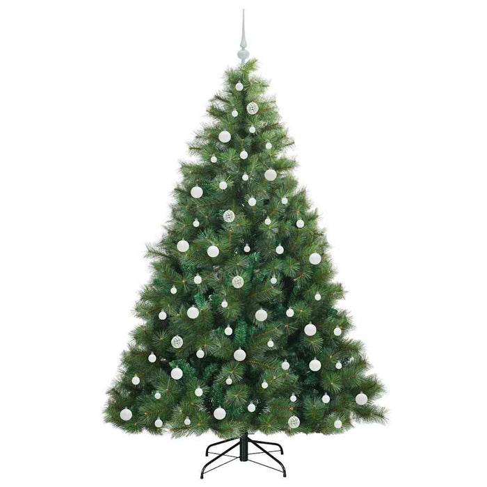 Brad de Crăciun artificial cu 300 LED Verde 210 cm PE și PVC - WALTI WALTI