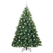 Brad de Crăciun artificial cu 300 LED Verde 210 cm PE și PVC - WALTI WALTI