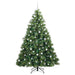 Brad de Crăciun artificial cu 300 LED Verde 210 cm PE și PVC - WALTI WALTI