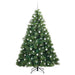 Brad de Crăciun artificial cu 300 LED Verde 210 cm PE și PVC - WALTI WALTI