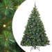 Brad de Crăciun artificial cu 300 LED Verde 210 cm PE și PVC - WALTI WALTI